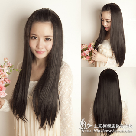 女生什么發型好看？清新無敵直發告訴你，2013冬季流行什么發型之無劉海栗色直發